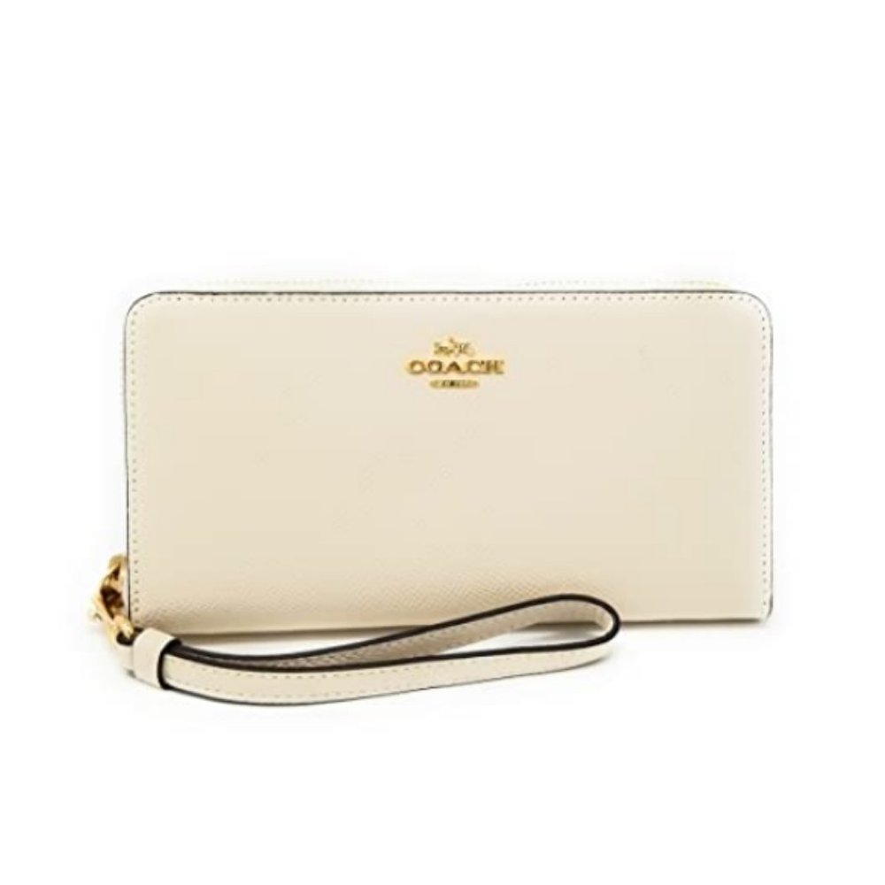 Coach Cream Wristlet Wallet
